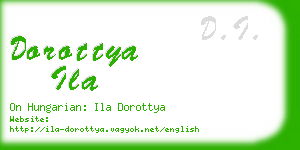 dorottya ila business card